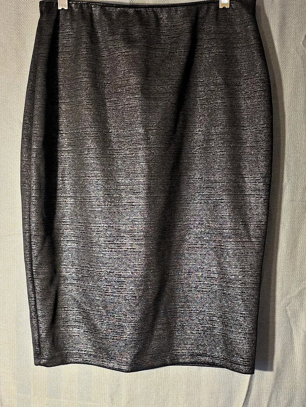 APT.9 Women's Black Metallic Mini Skirt